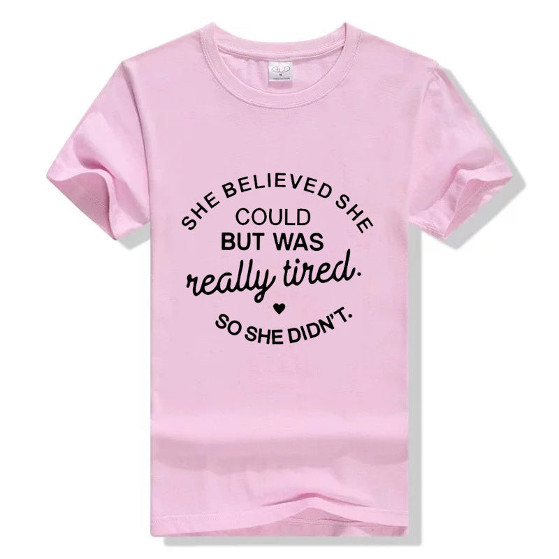 T-shirt Curved Street Short-sleeved Couple Suit