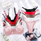 Women Breathable Underwear Set Solid Brief Panty 2 Pieces Sets Lady Lingerie Sets