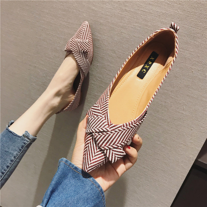 Allgleiches spitzer flacher Mund einzelne Schuhe Damenschuhe