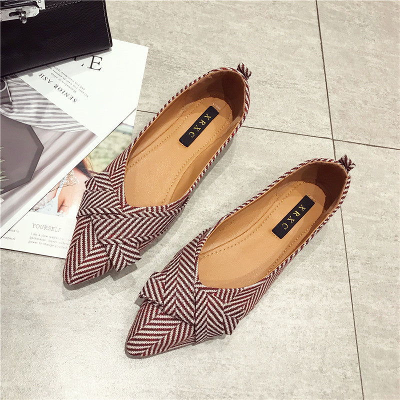 Allgleiches spitzer flacher Mund einzelne Schuhe Damenschuhe