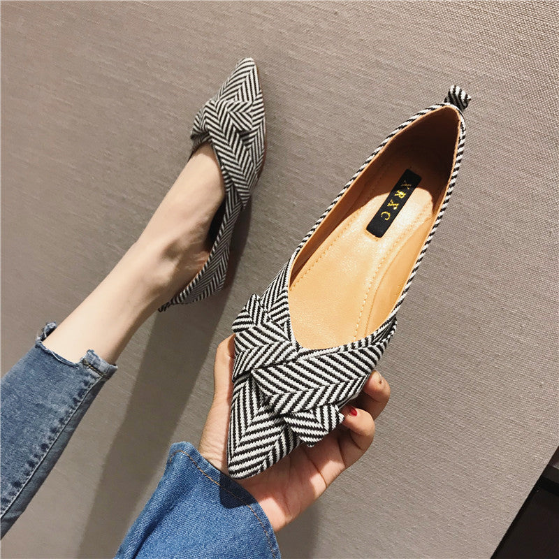 Allgleiches spitzer flacher Mund einzelne Schuhe Damenschuhe