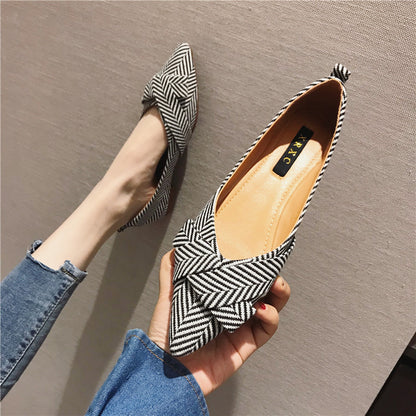 Allgleiches spitzer flacher Mund einzelne Schuhe Damenschuhe