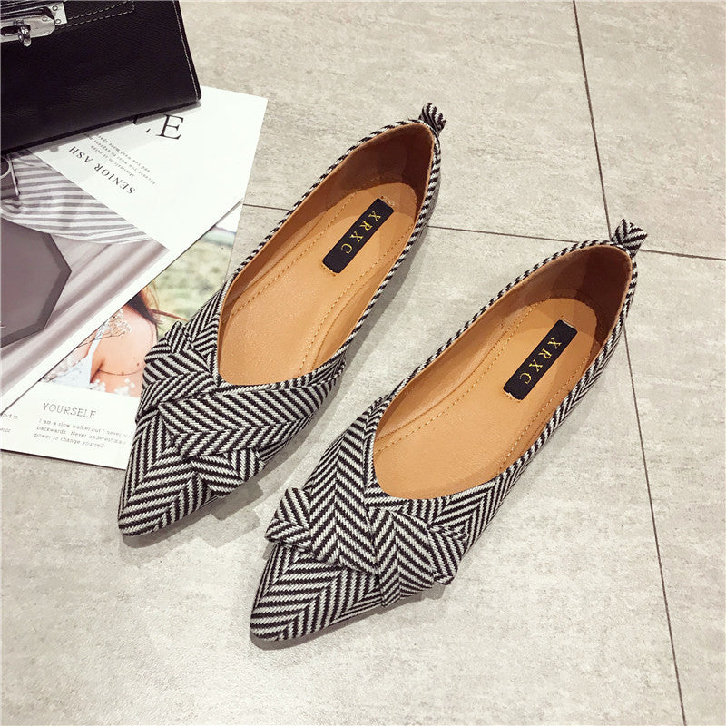 Allgleiches spitzer flacher Mund einzelne Schuhe Damenschuhe