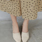 Sandals With Soft Leather Half-support Single Shoes Pointed Toe Mules
