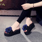 Nuovo stile pantofole sandali e pantofole da donna estate con grandi fiori pantofole con una sola parola