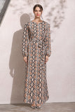 New Spring And Autumn New Plus Size Long-sleeved Dress
