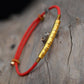 999 Pure Silver Gold-plated Dragon Knot Six-character Mantra Bracelet