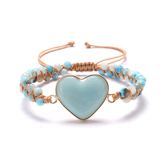 Bracciale boemo multistrato intrecciato a mano