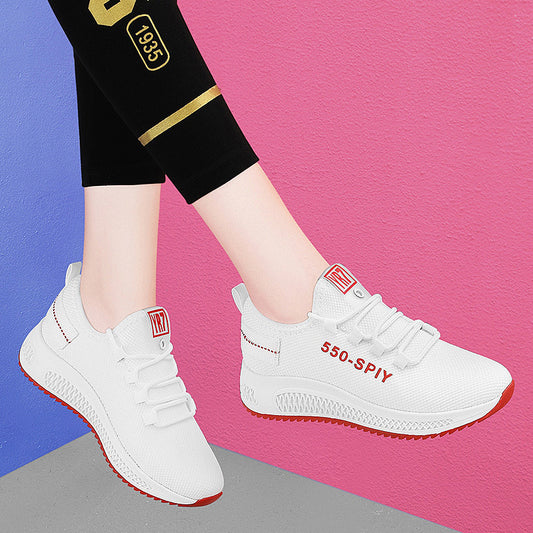 Scarpe sportive casual antiscivolo a fondo piatto da donna