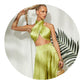 Pure Color Wide-Legged Pants Suit That Wipe a Bosom