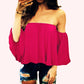 Sexy Top Off-The-Shoulder Lose T-shirt