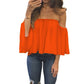 Sexy Top Off-The-Shoulder Lose T-shirt