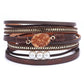Italian Retro Simple Magnetic Leather Bracelet