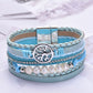 Italian Retro Simple Magnetic Leather Bracelet