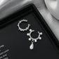 S925 Silver Two-piece Water Drop Pearl Ear Clip