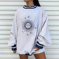 Damenmode Persönlichkeit Druck Rundhals Lose Pullover Langarm Pullover Frauen