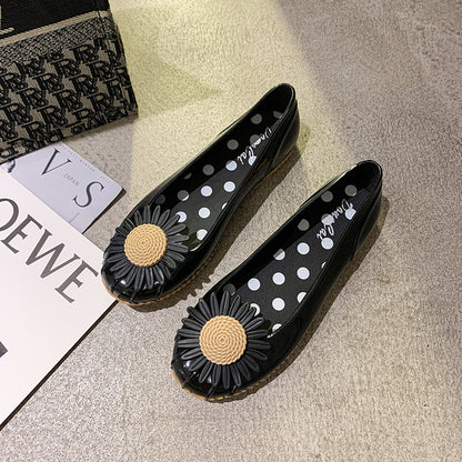 Stivali da pioggia estivi da donna con crisantemo, modello basso