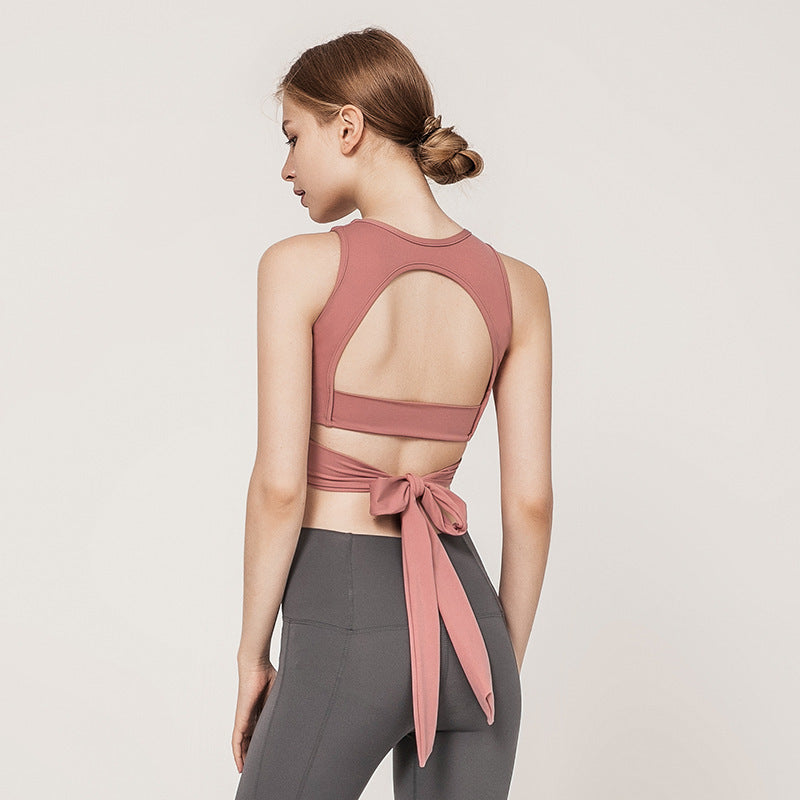 Europäische und amerikanische Weste Zweiteilige Aerial Yoga Sportunterwäsche Damen