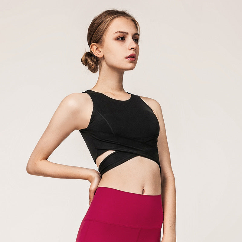 Europäische und amerikanische Weste Zweiteilige Aerial Yoga Sportunterwäsche Damen