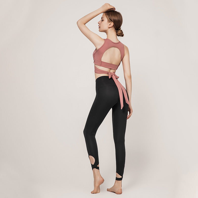Europäische und amerikanische Weste Zweiteilige Aerial Yoga Sportunterwäsche Damen