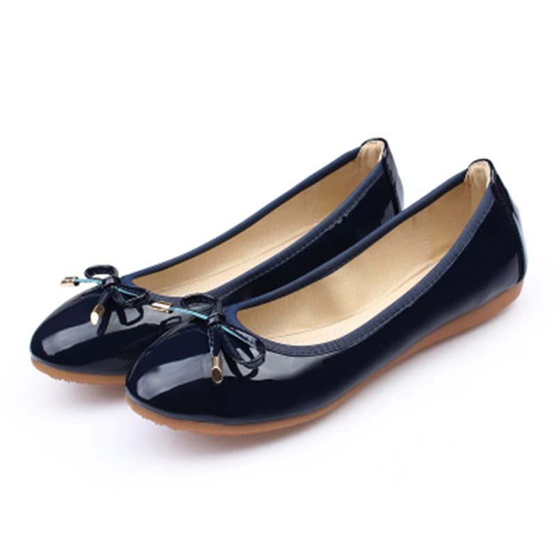 Bow flat shoes