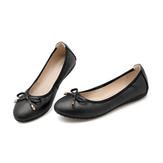 Bow flat shoes