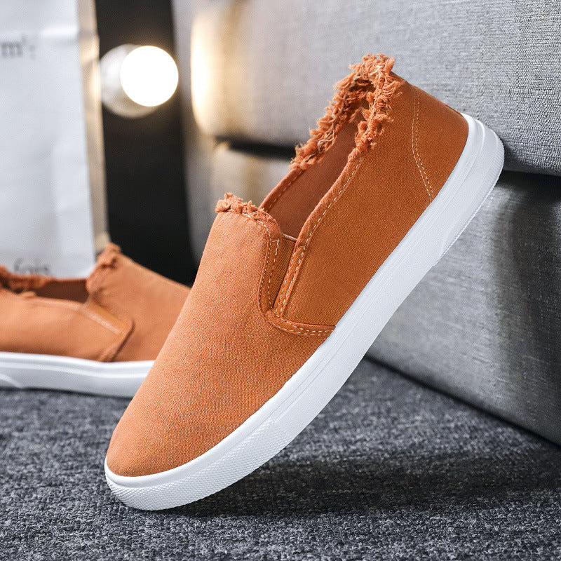 Scarpe di tela alla moda, scarpe pigre con pedale