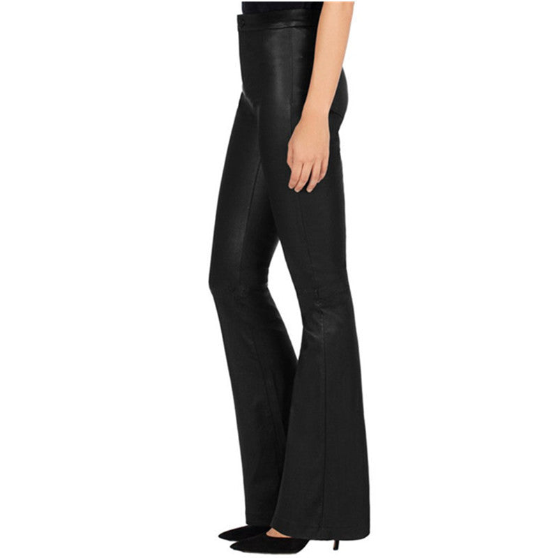Pantaloni da donna classici retrò, pantaloni svasati slim a vita alta in stile europeo e americano