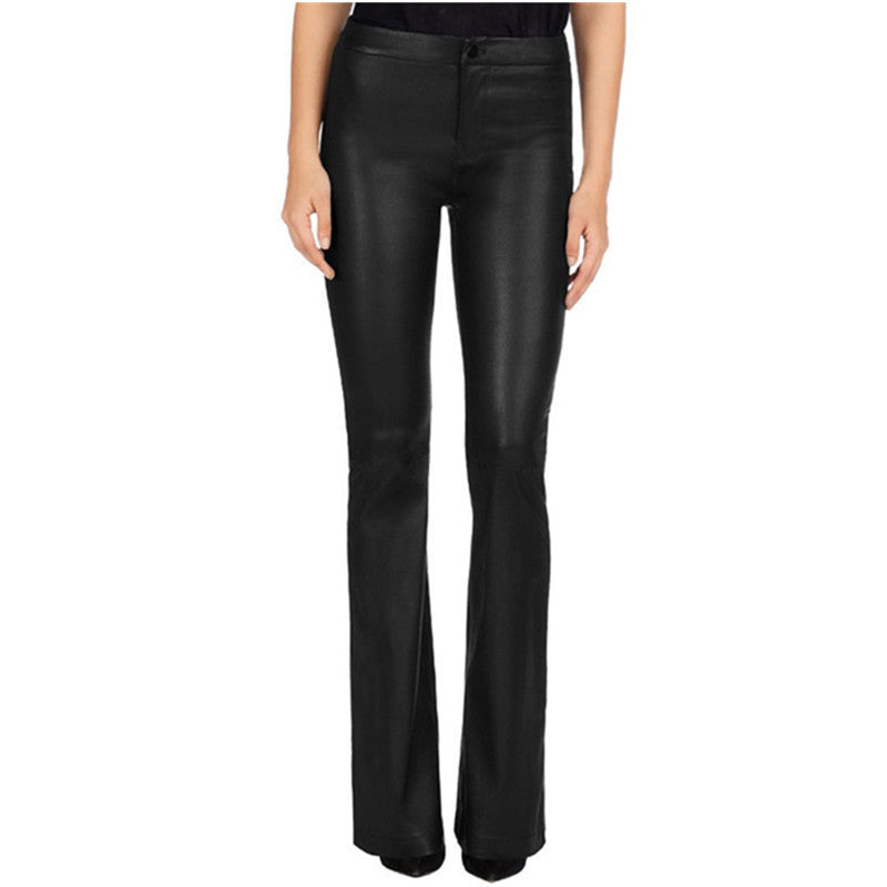 Pantaloni da donna classici retrò, pantaloni svasati slim a vita alta in stile europeo e americano