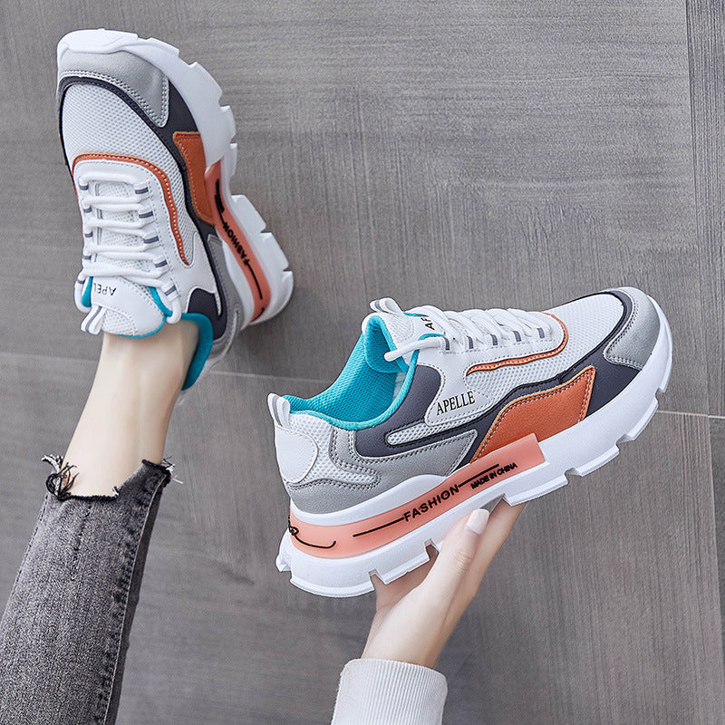 Color Block Low-top Canvas Shoes Women's Shoes