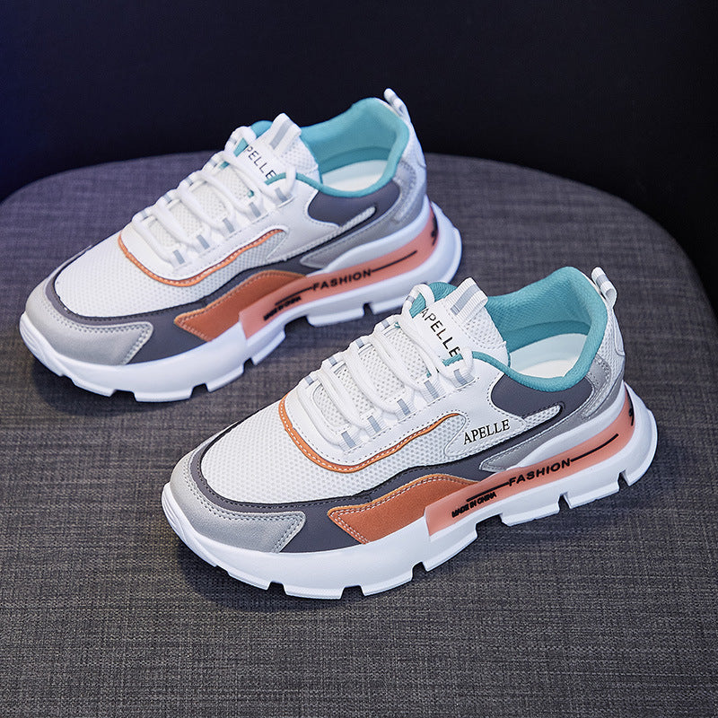 Color Block Low-top Canvas Shoes Women's Shoes