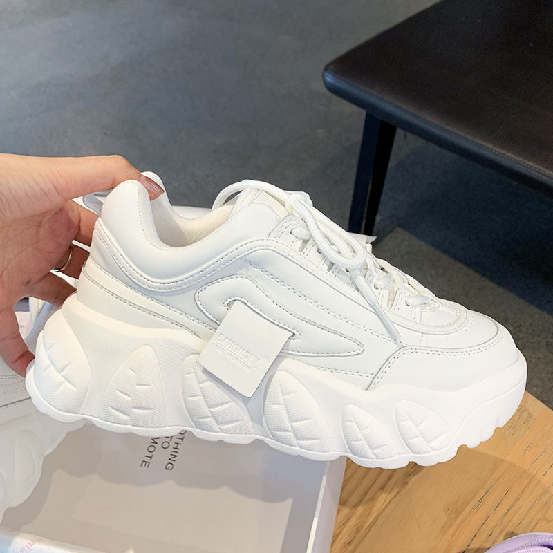 Harajuku Net Celebrity Old Shoes Female Ins Trendy Taro Color All-Match Casual Platform Sneakers