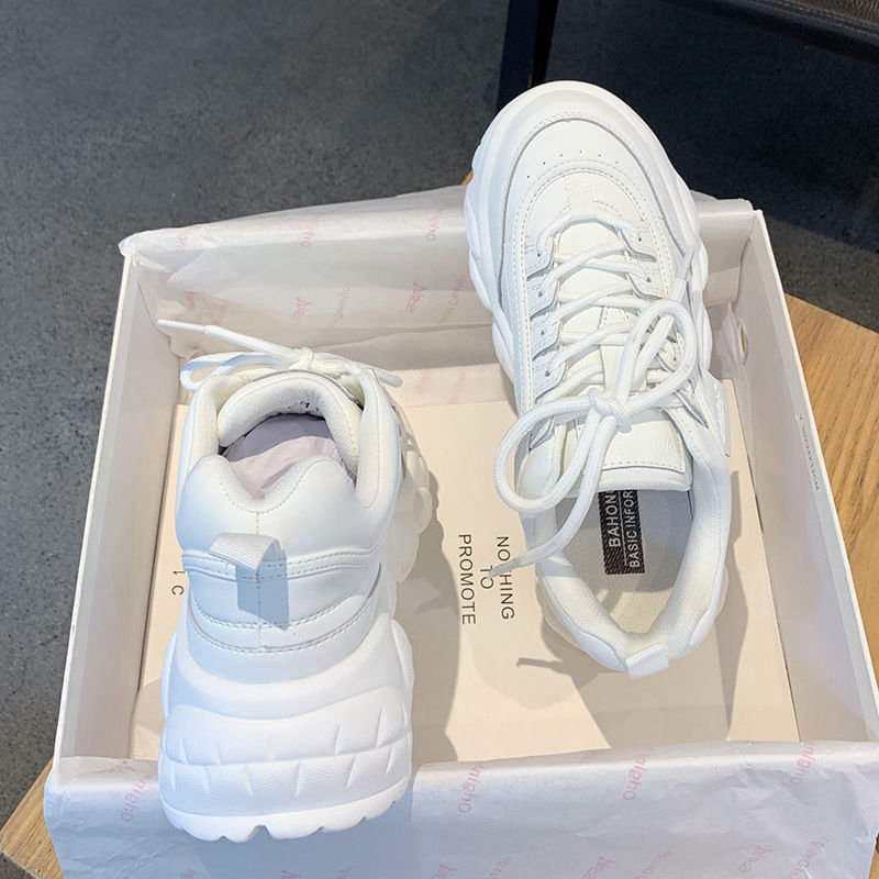 Harajuku Net Celebrity Old Shoes Female Ins Trendy Taro Color All-Match Casual Platform Sneakers