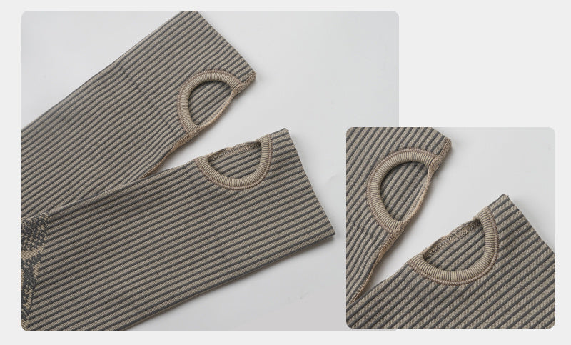 Tuta sportiva da donna senza cuciture in maglia Yoga Abbigliamento da donna