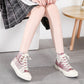 High-top Canvas Shoes Female Niche Original White Shoes Student Wild Retro Hong Kong Style Sneakers