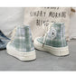 High-top Canvas Shoes Female Niche Original White Shoes Student Wild Retro Hong Kong Style Sneakers