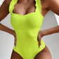 Neu Sexy Einem Stück Badeanzug Frauen Rüschen Bademode Body