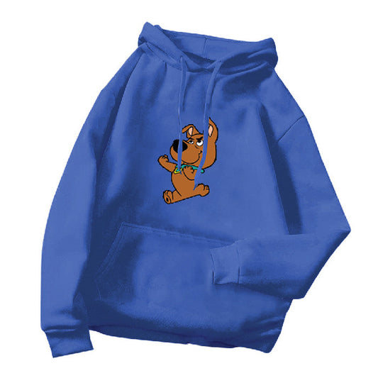 Bedruckter, vielseitiger, lockerer und dünner, lässiger Kapuzenpullover