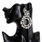 Creative Exaggerated Mixed Color Glass Diamond Retro Tassel Earrings