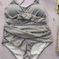 Swimsuit Feminine Sling High Waist Halter Bikini Bathing Suit Women 2 Piece Set