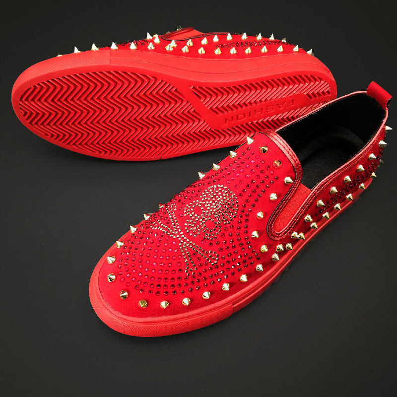 Hot Rhinestone Rivet Casual Shoes