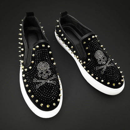 Hot Rhinestone Rivet Casual Shoes