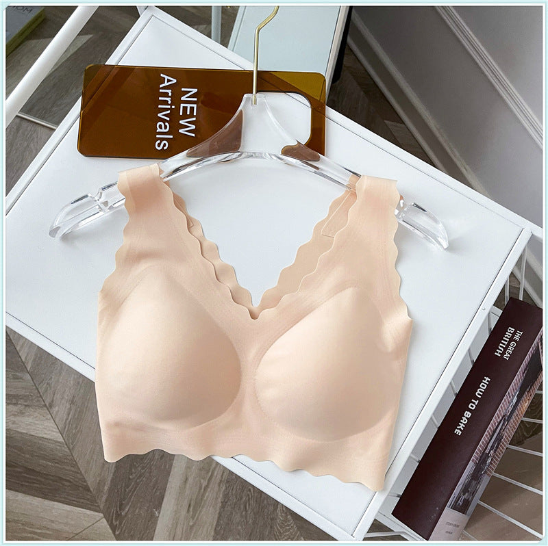 Intimo Donna Senza Anello in Acciaio Raccogliere Nessuna Taglia Canotta Reggiseno Senza Cuciture