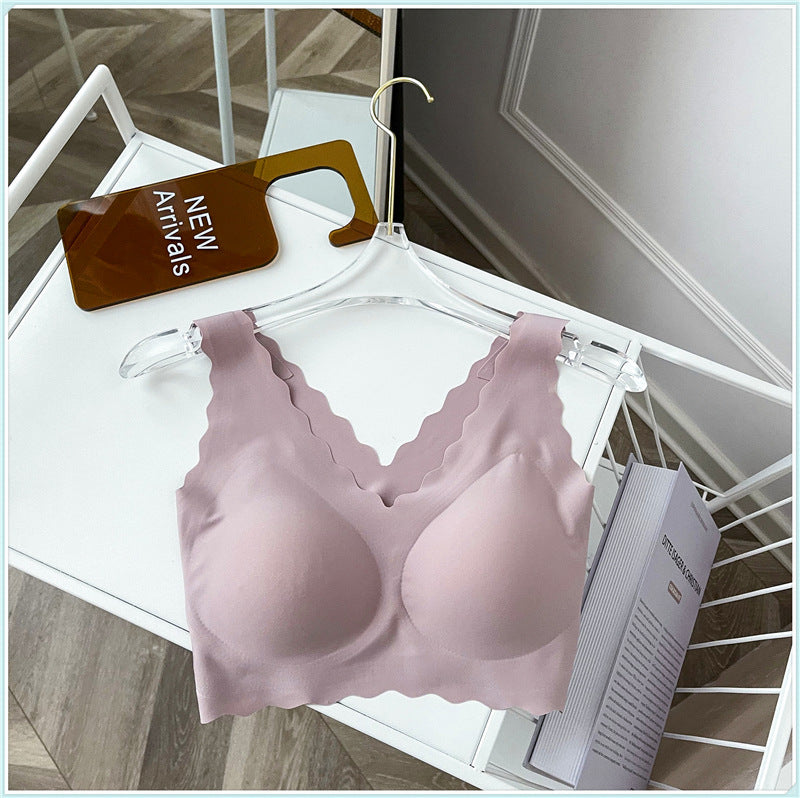 Intimo Donna Senza Anello in Acciaio Raccogliere Nessuna Taglia Canotta Reggiseno Senza Cuciture