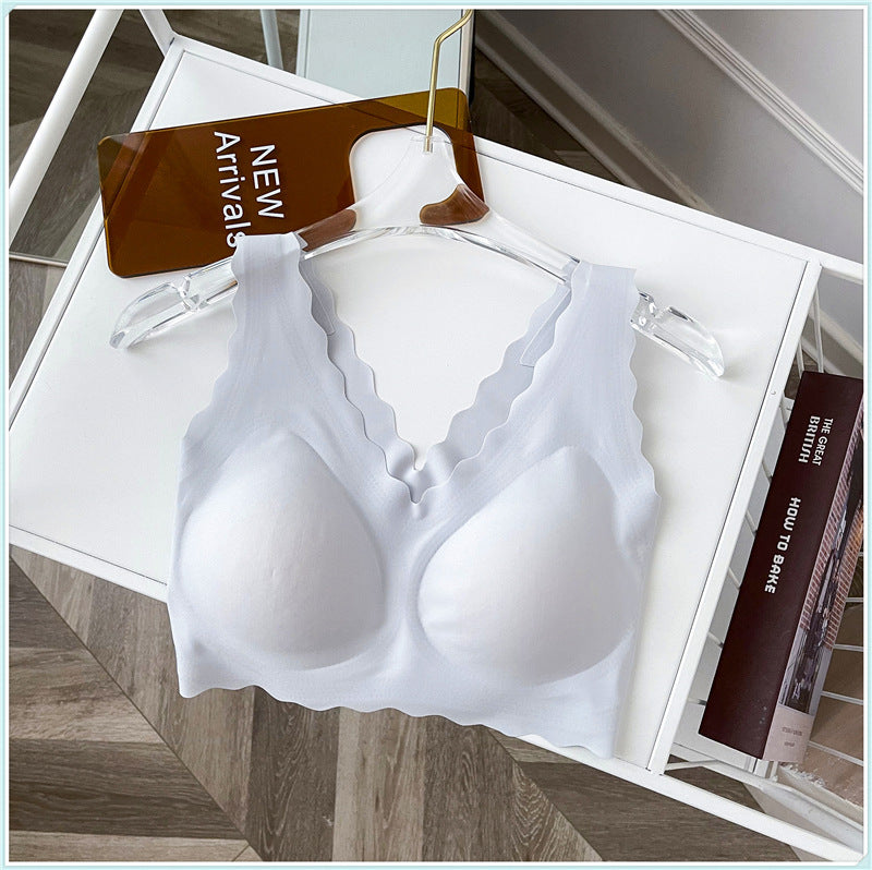 Intimo Donna Senza Anello in Acciaio Raccogliere Nessuna Taglia Canotta Reggiseno Senza Cuciture