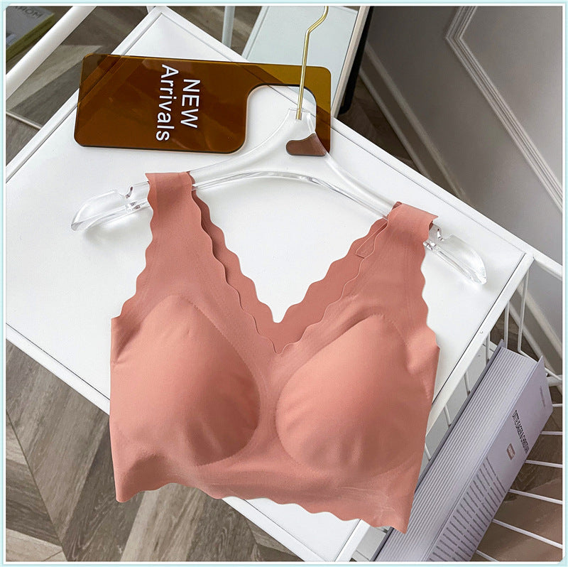 Intimo Donna Senza Anello in Acciaio Raccogliere Nessuna Taglia Canotta Reggiseno Senza Cuciture