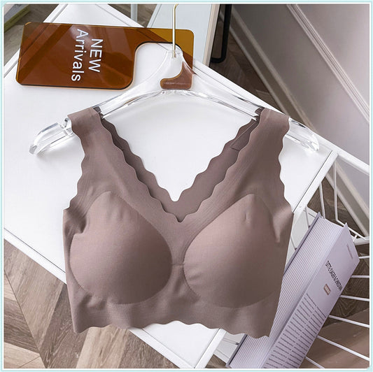 Intimo Donna Senza Anello in Acciaio Raccogliere Nessuna Taglia Canotta Reggiseno Senza Cuciture