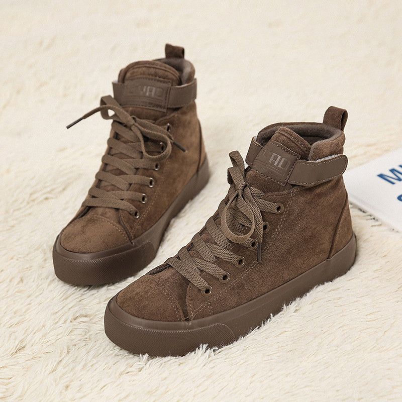 High-Top Canvas Schuhe Frauen Alle Schwarz Klett Sport Weiß Schuhe Frauen