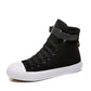 High-Top Canvas Schuhe Frauen Alle Schwarz Klett Sport Weiß Schuhe Frauen