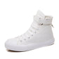 High-Top Canvas Schuhe Frauen Alle Schwarz Klett Sport Weiß Schuhe Frauen